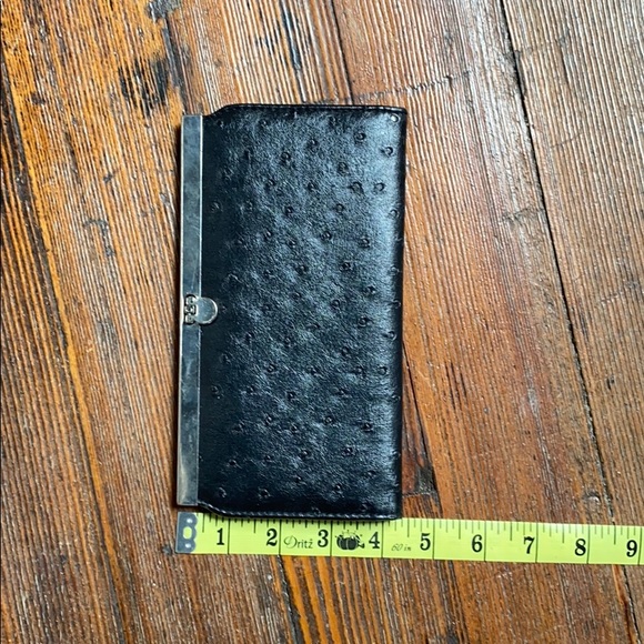 Bags Classic Black Ostrich Wallet Poshmark